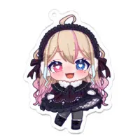 Amachi Karen - Acrylic Key Chain - Key Chain - VTuber Size-70 x 70 (mm)