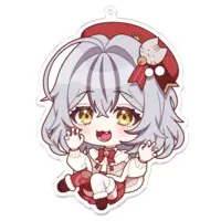 Niboshi Myao - Acrylic Key Chain - Key Chain - VTuber Size-100 x 100 (mm)
