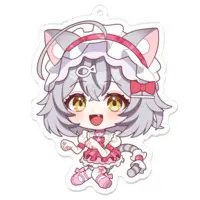 Niboshi Myao - Acrylic Key Chain - Key Chain - VTuber Size-70 x 70 (mm)