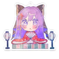 Amano Shion - Acrylic Key Chain - Key Chain - VTuber Size-70 x 70 (mm)