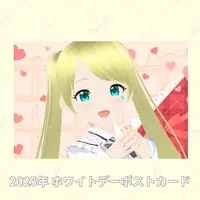 Akaduki Seika - Hand-signed - Postcard - VTuber