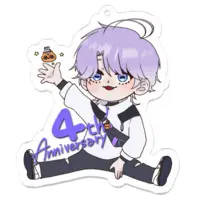 Shiose Iwo - Acrylic Key Chain - Key Chain - VTuber Size-70 x 70 (mm)