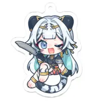 Torada Panda - Acrylic Key Chain - Key Chain - VTuber Size-50 x 50 (mm)