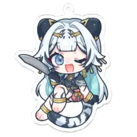 Torada Panda - Acrylic Key Chain - Key Chain - VTuber Size-70 x 70 (mm)
