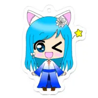 Nekobosi Eri - Acrylic Key Chain - Key Chain - VTuber Size-50 x 50 (mm)