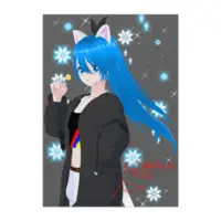 Nekobosi Eri - Poster - Hand-signed - VTuber Size-A1