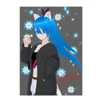 Nekobosi Eri - Poster - Hand-signed - VTuber Size-A2