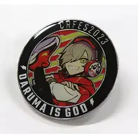 Daruma is God - Pin - Badge - Crazy Raccoon