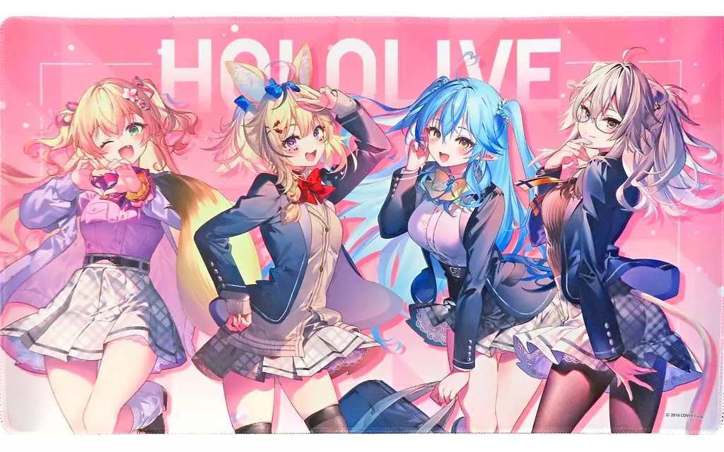 hololive - Desk Mat - Yukihana Lamy & Shishiro Botan & Omaru Polka & Momosuzu Nene