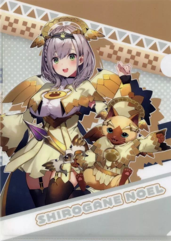 Shirogane Noel - Monster Hunter x Hololive - Stationery - Plastic Folder - hololive