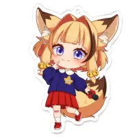 Akane Rin - Acrylic Key Chain - Key Chain - VTuber Size-70 x 70 (mm)