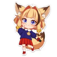 Akane Rin - Key Chain - Acrylic Key Chain - VTuber Size-100 x 100 (mm)