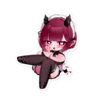 Shura Absente - Stickers - VTuber Size-100 x 100 (mm)