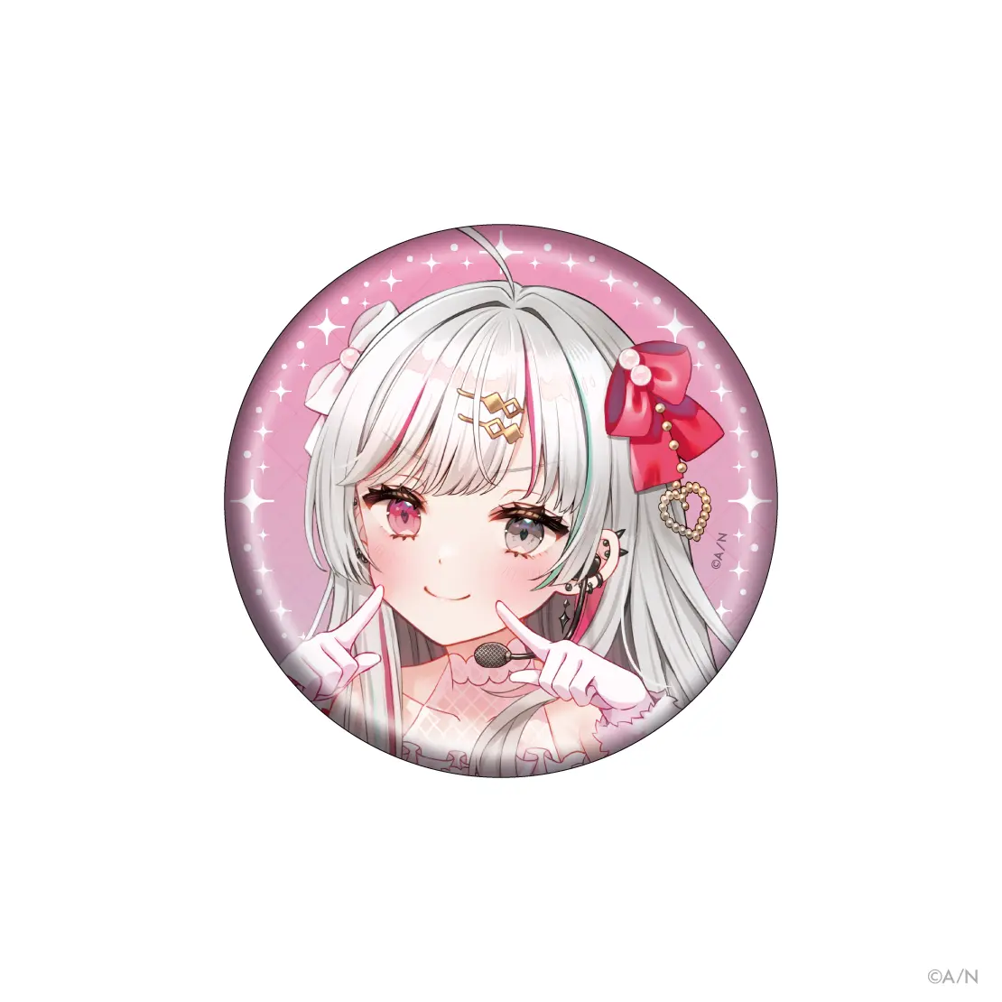 Ishigami Nozomi - White Bright Live! - Badge - Nijisanji