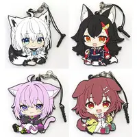 hololive - Petanko Trading Rubber Strap - Key Chain - Inugami Korone & Nekomata Okayu & Ookami Mio & Shirakami Fubuki