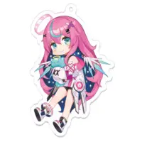 Hoshina Rulia - Acrylic Key Chain - Key Chain - VTuber Size-70 x 70 (mm)