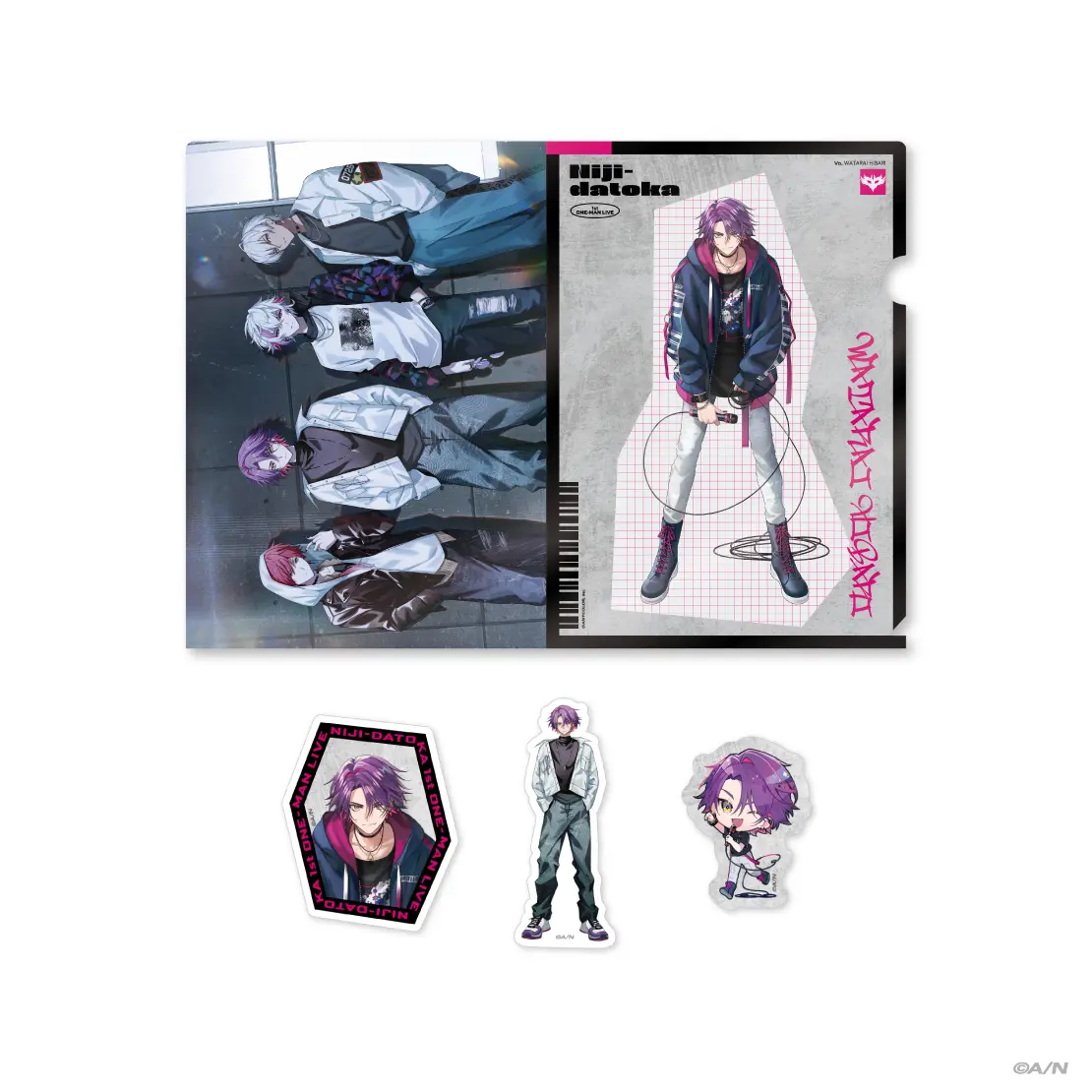 Watarai Hibari - Stickers - Plastic Folder - Niji-datoka