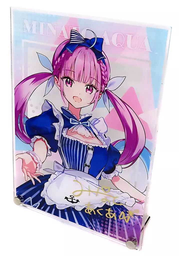 Minato Aqua - Acrylic Art Plate - Acrylic stand - hololive