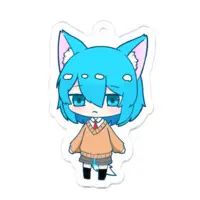 Amasaki Moti - Acrylic Key Chain - Key Chain - VTuber Size-50 x 50 (mm)