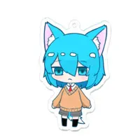 Amasaki Moti - Acrylic Key Chain - Key Chain - VTuber Size-70 x 70 (mm)