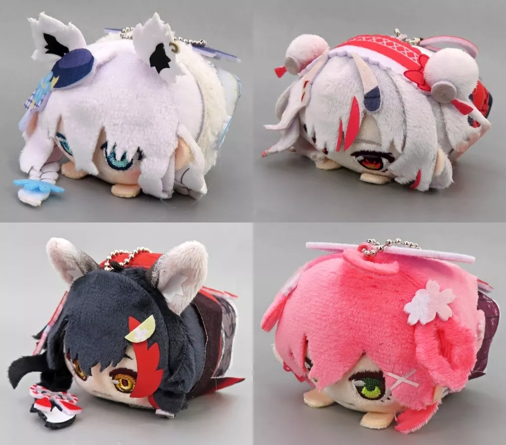 hololive - Mochi Kororin - Key Chain - Sakura Miko & Ookami Mio & Nakiri Ayame & Shirakami Fubuki