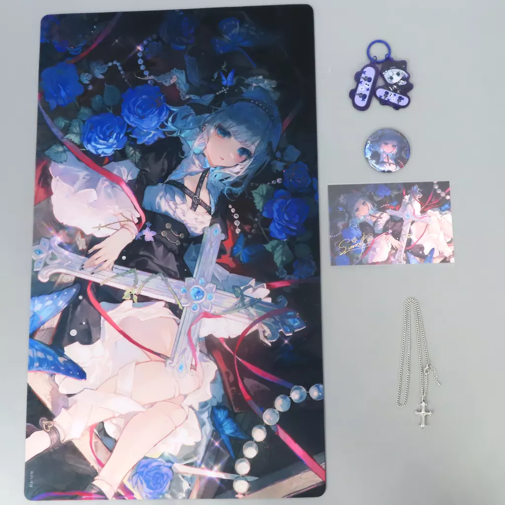 Kaga Sumire - Acrylic Key Chain - Postcard - Desk Mat - Necklace - Key Chain - Badge - VSPO!