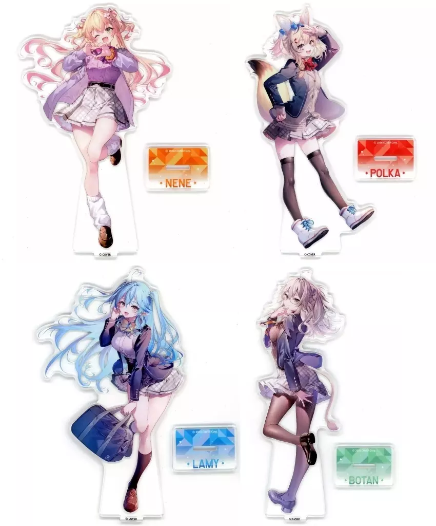 hololive - Acrylic stand - Shishiro Botan & Yukihana Lamy & Omaru Polka & Momosuzu Nene