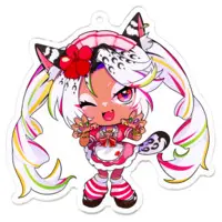 Ugicyami - Acrylic Key Chain - Key Chain - VTuber Size-70 x 70 (mm)