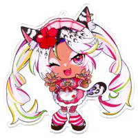 Ugicyami - Acrylic Key Chain - Key Chain - VTuber Size-100 x 100 (mm)