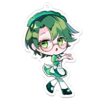 Ugicyami - Acrylic Key Chain - Key Chain - VTuber Size-70 x 70 (mm)