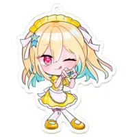 Ugicyami - Acrylic Key Chain - Key Chain - VTuber Size-70 x 70 (mm)