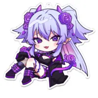 Ibara DevilRoze - Acrylic Key Chain - Key Chain - VTuber Size-100 x 100 (mm)