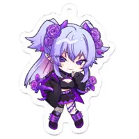 Ibara DevilRoze - Acrylic Key Chain - Key Chain - VTuber Size-50 x 50 (mm)