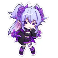 Ibara DevilRoze - Acrylic Key Chain - Key Chain - VTuber Size-100 x 100 (mm)