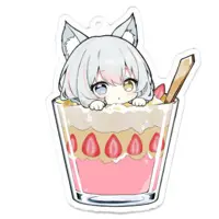 Hyougetsuka Felicia - Acrylic Key Chain - Key Chain - VTuber Size-70 x 70 (mm)