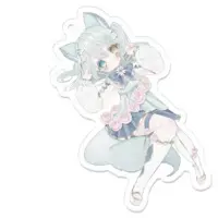 Hyougetsuka Felicia - Acrylic Key Chain - Key Chain - VTuber Size-70 x 70 (mm)
