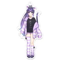 Miiya - Acrylic Key Chain - Key Chain - VTuber Size-100 x 100 (mm)