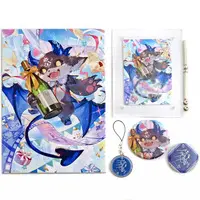 Debidebi Debiru - Badge - Acrylic Art Plate - Canvas Board - Birthday Merch Complete Set - Nijisanji