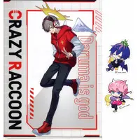 Crazy Raccoon - Ichiban Kuji - Stickers - Stationery - Plastic Folder - Dogura & Francisco & Daruma is God