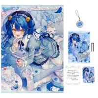 Amamiya Kokoro - Key Chain - Birthday Merch Complete Set - Poster - Acrylic Art Plate - Nijisanji