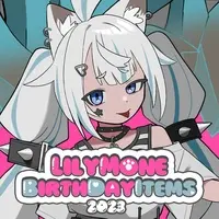 LilyMone - Complete Set - Character Card - Acrylic stand - Spoon - Hand-signed - Stickers - VTuber
