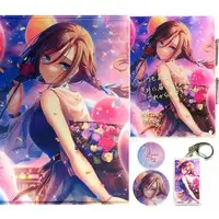 Kurusu Natsume - Tapestry - Badge - Acrylic Art Plate - Birthday Merch Complete Set - Acrylic Key Chain - Nijisanji