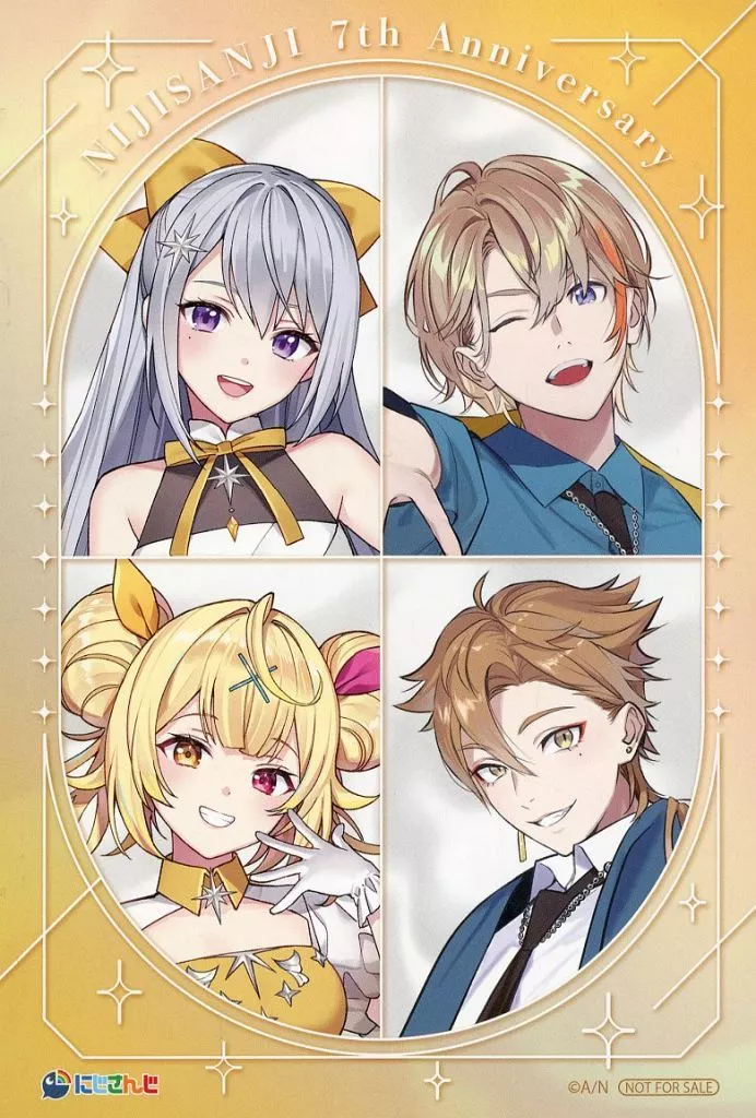 Nijisanji - Postcard - Hoshikawa Sara & Fushimi Gaku & Higuchi Kaede & Fura Kanato