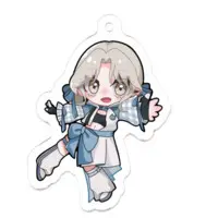 Ichijiku Q - Acrylic Key Chain - Key Chain - VTuber Size-50 x 50 (mm)