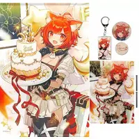 Ratna Petit - Acrylic Key Chain - Badge - Tapestry - Acrylic Art Plate - Birthday Merch Complete Set - Nijisanji