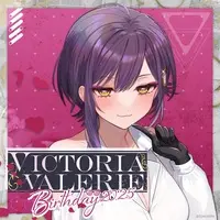 Victoria Valerie - Acrylic Key Chain - Coaster - Key Chain - Badge - Stickers - Birthday Merch Complete Set - Specialite
