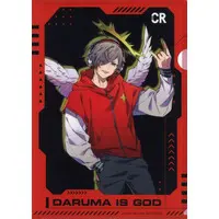 Daruma is God - Stationery - Plastic Folder - Crazy Raccoon