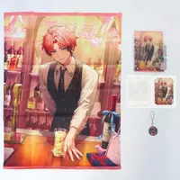 Akagi Wen - Character Card - Tapestry - Birthday Merch Complete Set - Key Chain - Acrylic Art Plate - Nijisanji