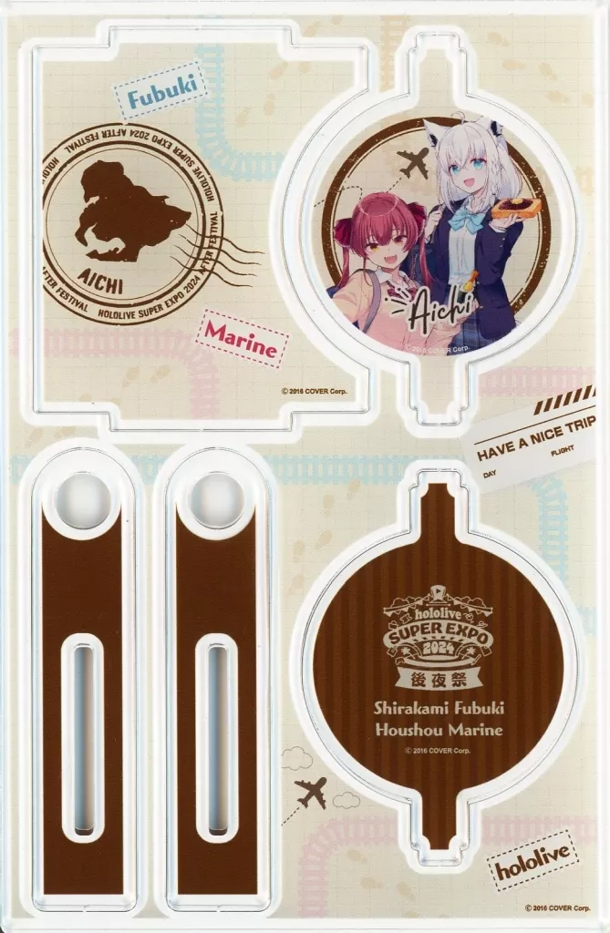 Houshou Marine & Shirakami Fubuki - Acrylic stand - hololive