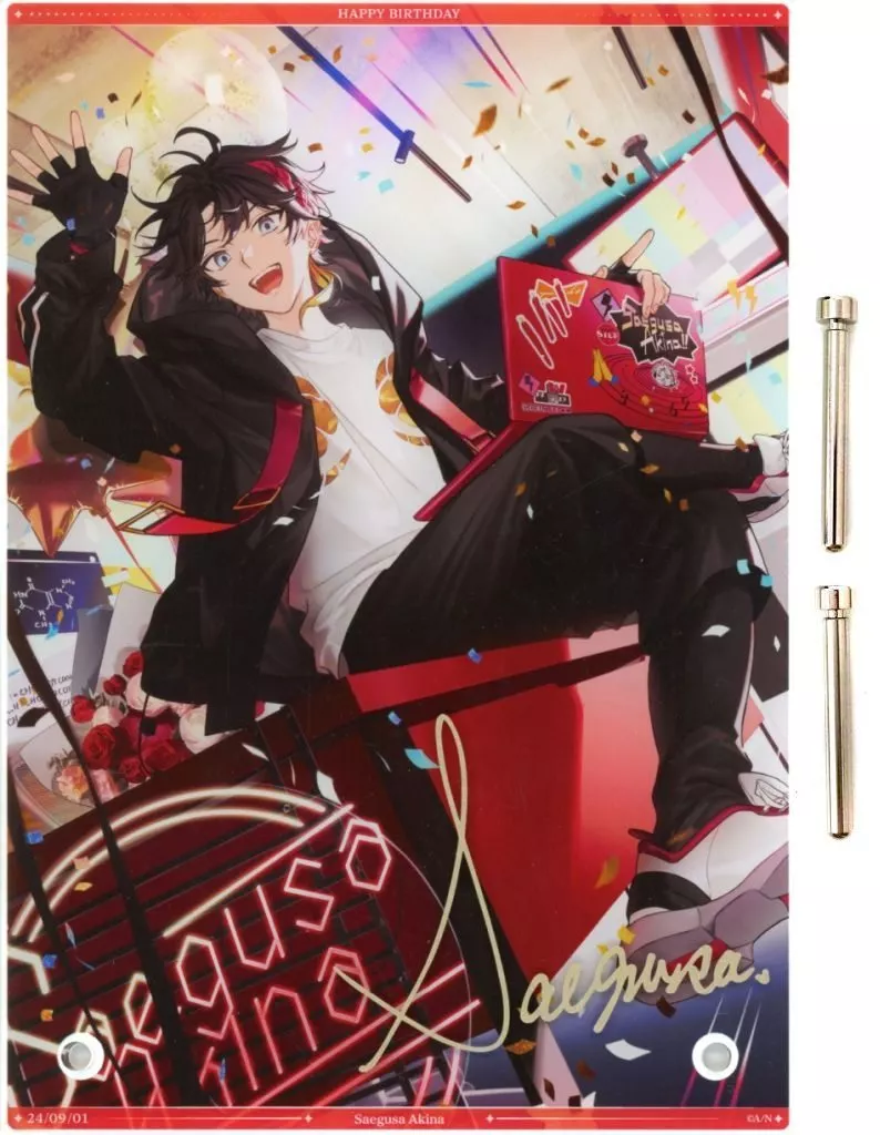 Saegusa Akina - Acrylic Art Plate - Acrylic stand - Nijisanji